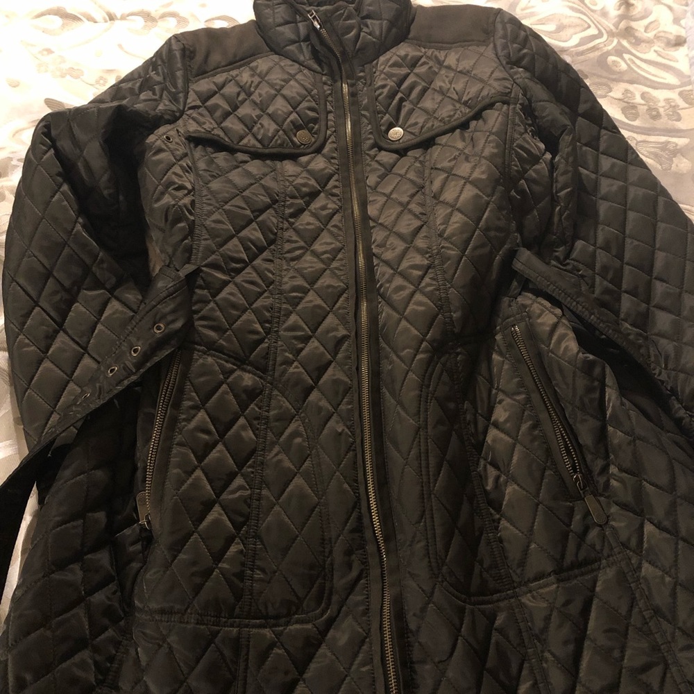 Vince Camino quilted belted coat